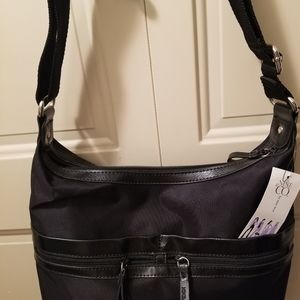 Nwt-Nine & co. Black nylon shoulder bag